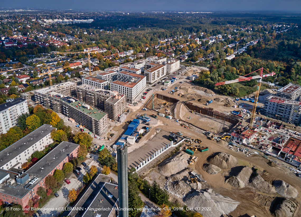 13.10.2022 - Baustelle Alexisquartier und Pandion Verde in Neuperlach